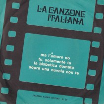 LP La Canzone Italiana N.27, Ma l'amore no, Tu solamente tu, La bisbetica domata