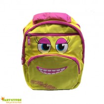 ZAINO SCUOLA FACCINE SMACK GIALLO FUCSIA M8 MATE ZAINI FACCE GIRL