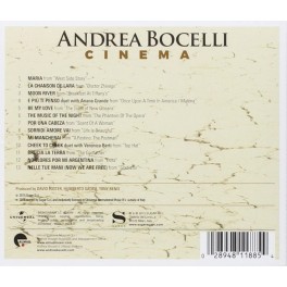 CD ANDREA BOCELLI CINEMA 028948118854 CD ANDREA BOCELLI CINEMA 028948118854