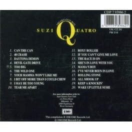 CD SUZI QUATRO THE WILD ONE THE GREATEST HITS 1990 EMI 077779398621 CD SUZI QUATRO THE WILD ONE THE GREATEST HITS 1990 EMI 077779398621