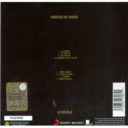 CD Fabrizio De Andre' - Le Nuvole (Vinyl Replica LTD) 190759079621 CD Fabrizio De Andre' - Le Nuvole (Vinyl Replica LTD) 190759079621