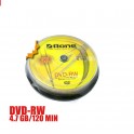 10 PZ DVD RW -R RISCRIVIBILI 4,7 GB 120 MINUTI 4x CAMPANA AONE CONFEZIONE PACCO