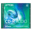 TDK Cdr audio 80 Cd per audio registratori TDK 700 MB – 80 min. Audio recorder