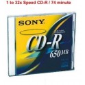 Sony - CD-R - 650 MB ( 74min ) 12x - storage media
