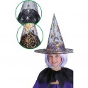 HALLOWEEN CAPPELLO DA STREGA SEMI TRASPARENTE italy style