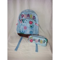 Zaino ragazza scuola e tempo libero phard +astuccio 