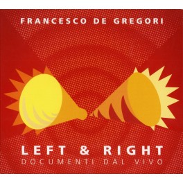 CD Francesco de Gregori- left & right document i dal vivo CD+DVD
