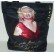 BORSA SHOPPER TESSUTO NERO MARILYN MONROE